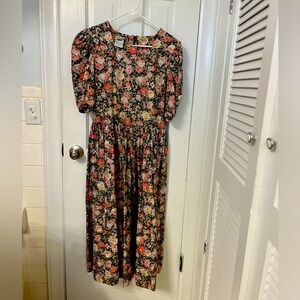 Vintage floral Laura Ashley dress with pockets